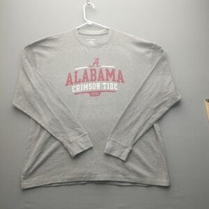Alabama Crimson Tide Pro Edge Men's Gray Thermal Long Sleeve 2xL